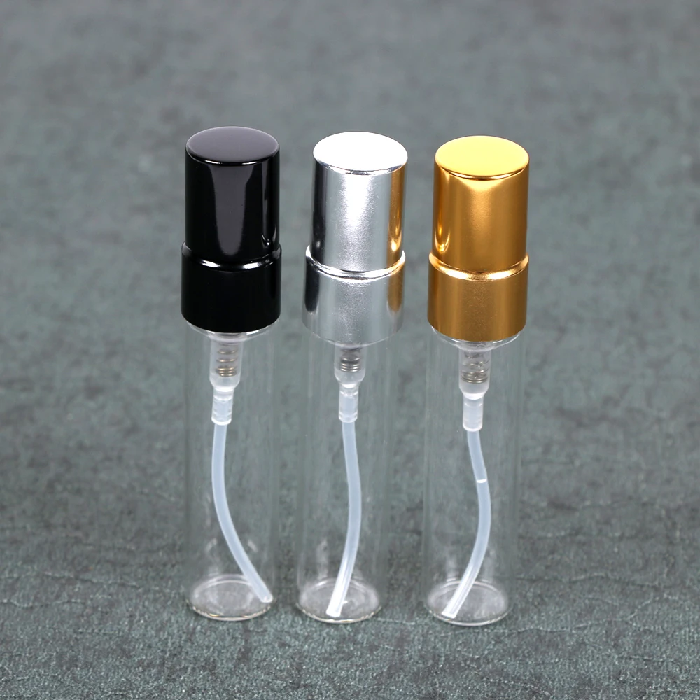 5 мл Мини Портативный Красочный стеклянный флакон духов с алюминиевым пустой