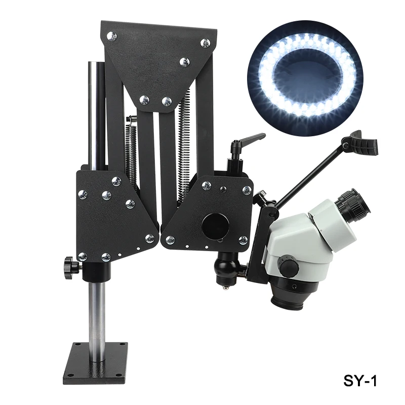 Jewelry Optical Tools Super Clear Microscope with Magnifier Stand Diamond Setting Microscope with LED Light Source 2