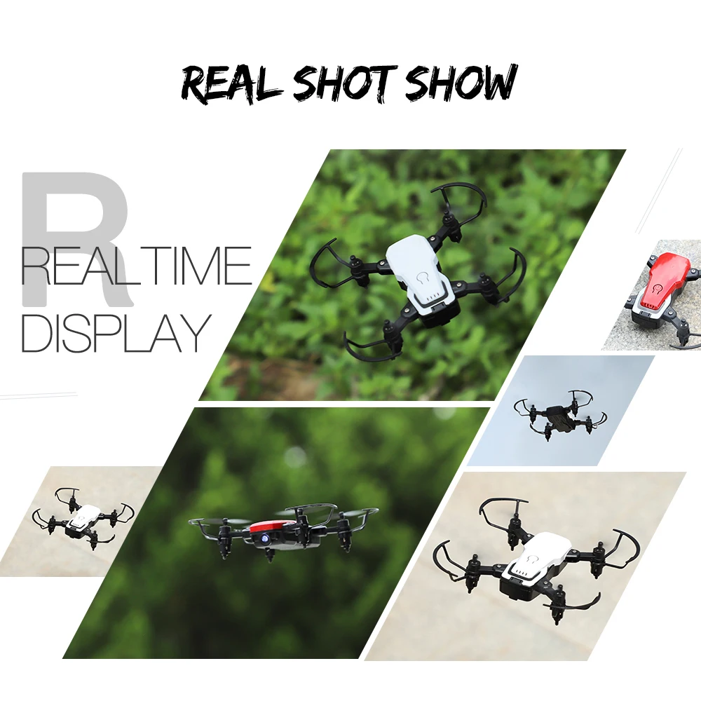 Мини Дрон LF606 Wi Fi FPV 4K HD камера удержание высоты 3D Flips RC вертолет карманный
