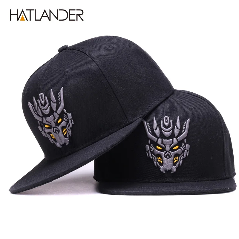 HATLANDER, оригинальные черные бейсболки, облегающие мужские кепки, 6 панелей, Кепка в стиле хип-хоп, модные спортивные шапки, бейсболка с вышивкой, шапка