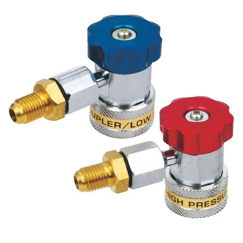 

Automatic Freon R134A AC Air Conditioner Adjustable Quick Coupling Refrigerant High and Low Pressure Adapter Connector