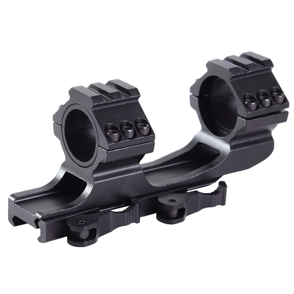 

Quick Release One Piece Scope Mount 1"/30mm Dual Rings Hunting Accessories 20mm Picatinny Rail QD Cantilever Tactical Mounts