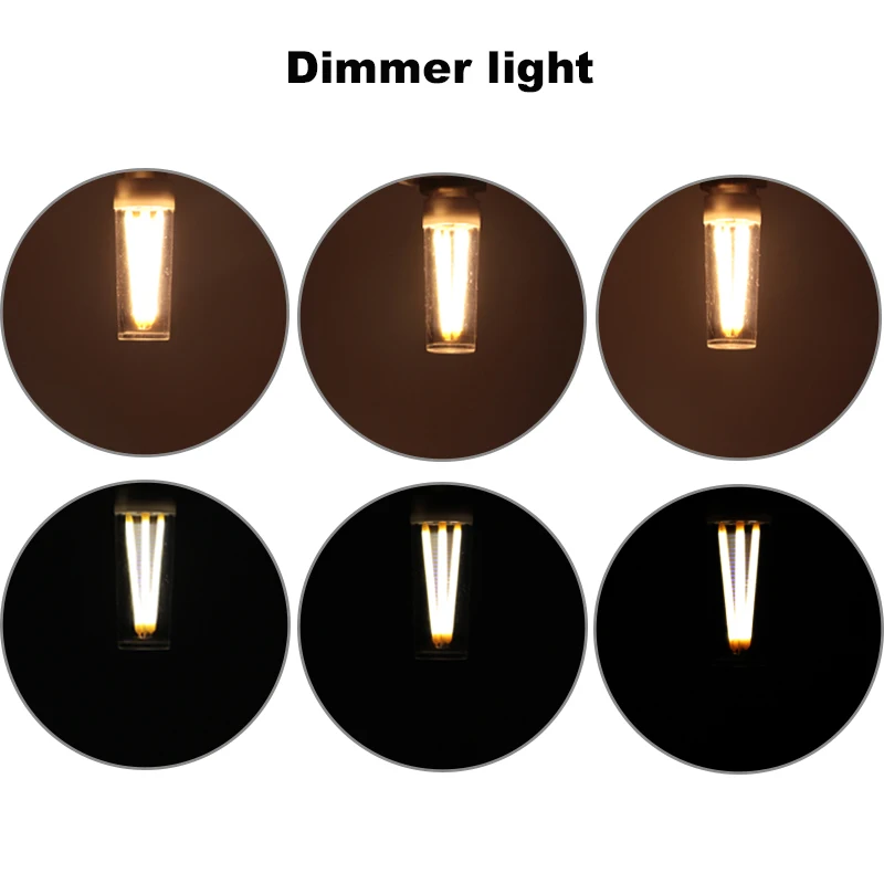 Bombilla Led Filament Bulb E17 2W 3W Light 110v 220v Dimmer COB Energy Saving Lamp Glass Shell High Quality Dimming Lighting