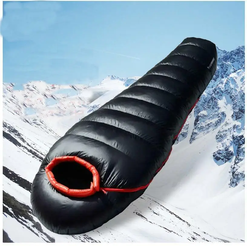 1000g Witte Eendendons Thermische Mummie Slaapzak-15 °C Winter Camping Wandelen 1000g Witte Eendendons Thermische Mummie Slaapzak-15 °C Winter Camping Wandelen