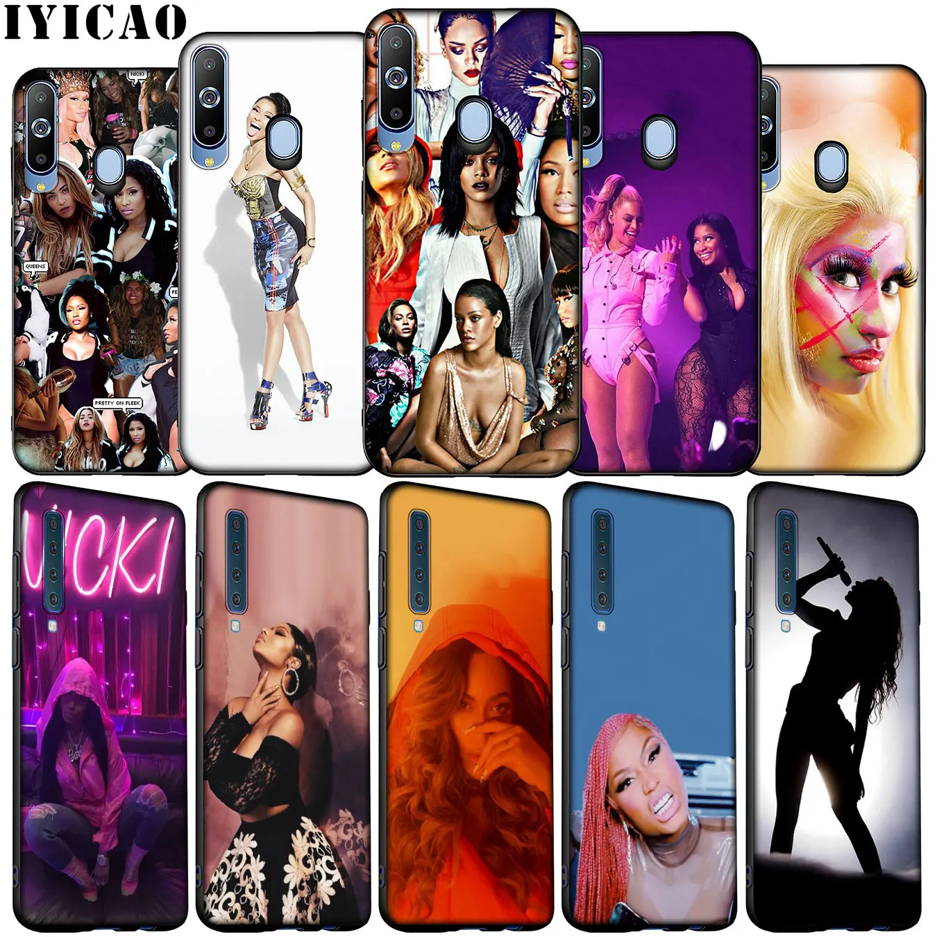 IYICAO rihanna nicki minaj и beyonce Мягкий силиконовый чехол для Samsung Galaxy A70 A50 A60 A40 A30 A20 A10 M10 M20 M30