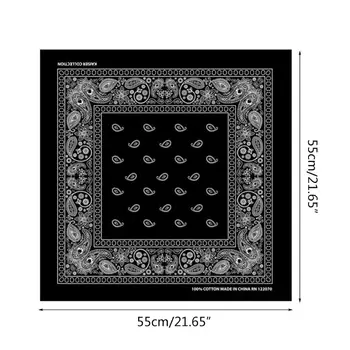 

Bright Candy Color Bandana Head Wrap Cycling Biker Double Paisley Floral Scarf 2XPC