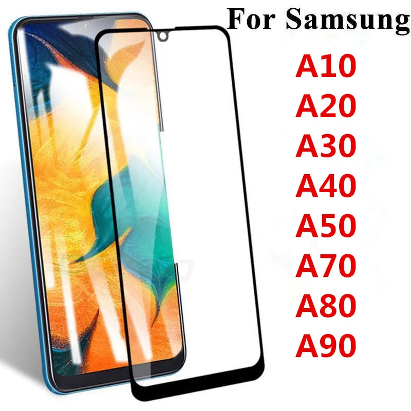 Закаленное стекло для Samsung Galaxy A50 A30 Защитное экрана A10 A70 A20 A80 A90 A40 A60