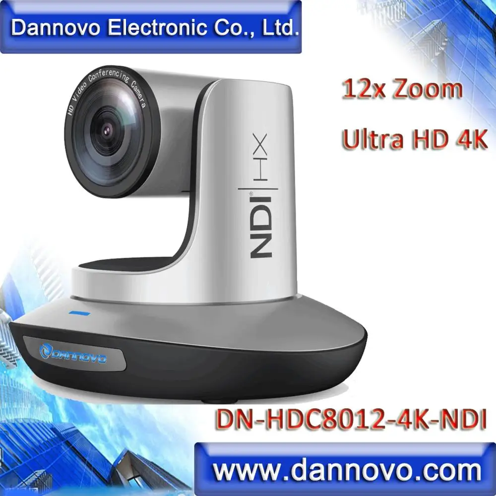 Offer Offer of  Free Shipping: DANNOVO 4K NDI Hx PTZ Camera for Distance Learning 12x Zoom H.265 IP Live Streaming 