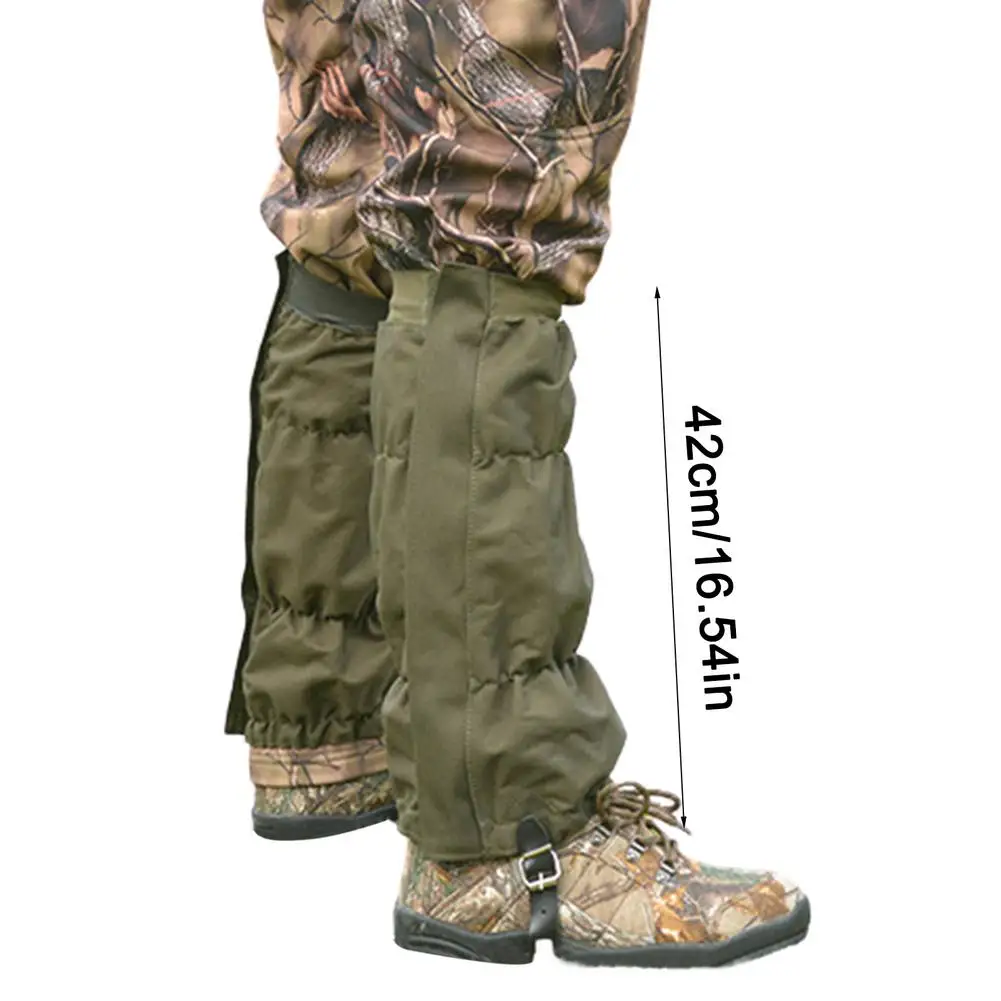 1 Pair Waterproof Leg Gaiters For Hunting Camping Outdoor Hiking Snow Legging Boots Gaiters Shoes Cover Knee Pad waterproof leg gaiters