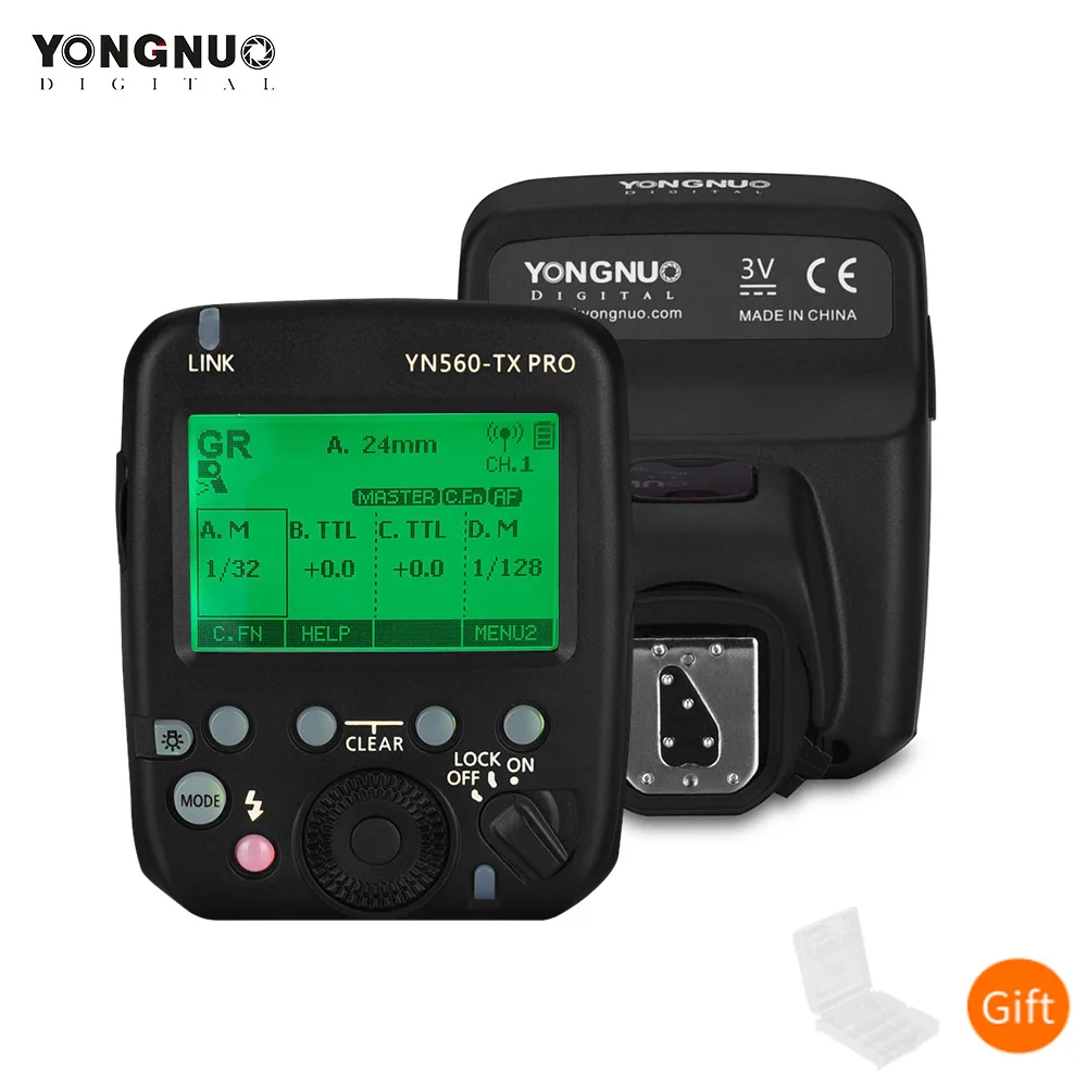 Беспроводная вспышка YONGNUO YN560-TX PRO 2 4G для камеры Canon Nikon DSLR YN862/YN968/YN200/YN560 |