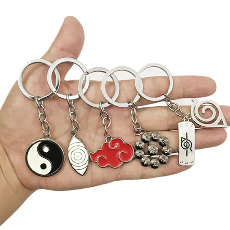 

Anime Naruto Uzumaki Naruto Akatsuki Keychain Uchiha Itachi Pendant Cosplay Props
