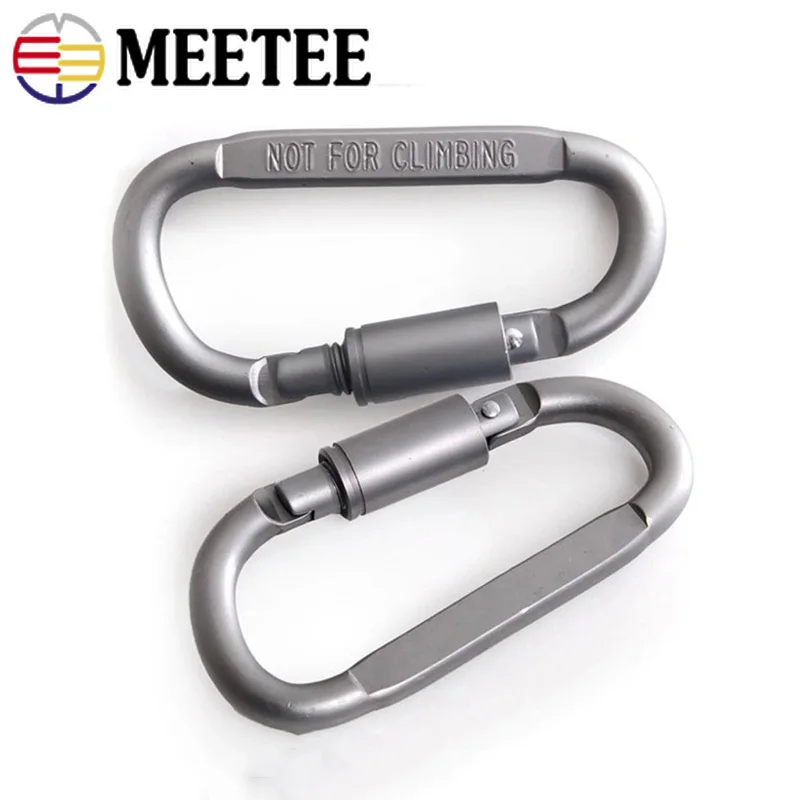 Meetee 4/10 шт. 8 # D образная Пряжка для альпинизма застежка с карабином из сплава
