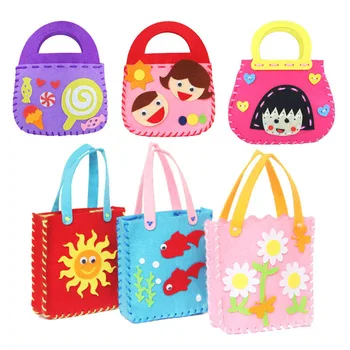 

Kindergarten Handmade DIY Colorful Handmade Bag Early Learning Education Toys Montessori Teaching Aids Arts Crafts Toys