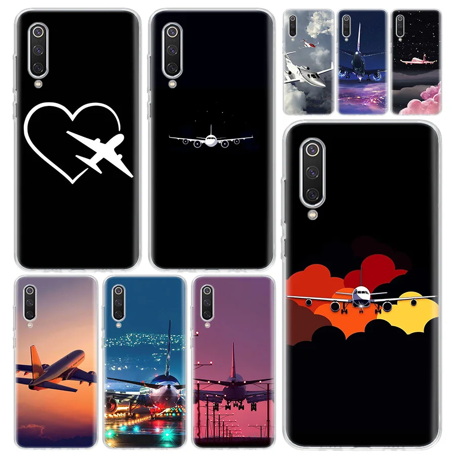 Sunrise Aircraft Plane Cover Per Xiaomi Redmi Note 12 11 11S 11T 11E 10 10S 9 Pro Plus 9S 9T 8 8T 7 Print Coque Capa