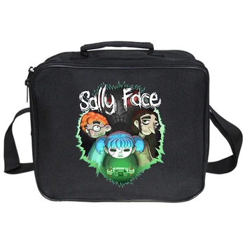 

Sally Face Portable Lunch Bags Insulated Lunch Bag for Kids Cold Canvas Carry Case Thermal Bag for Kids Women Girls Ladies Man