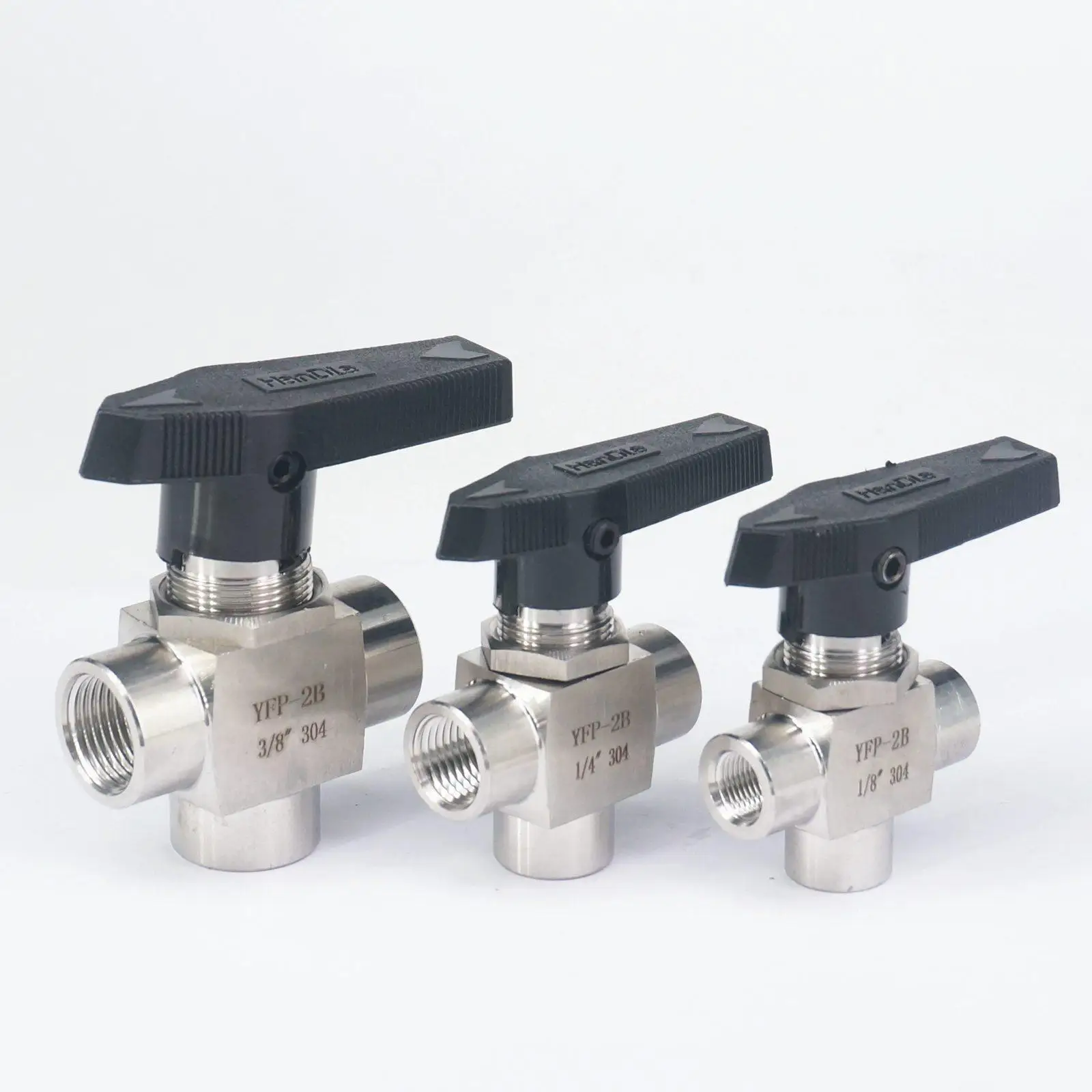 1/8 &quot1/4&quot 3/8 &quot1/2&quot 3/4 &quotBSP Женский 304 нержавеющая сталь L порт шаровой клапан 915