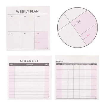 

New Daily Weekly Monthly Desk Diary Planner Stickers Planner Planning Pads To Do List Checklist Memo Pad Paper Office