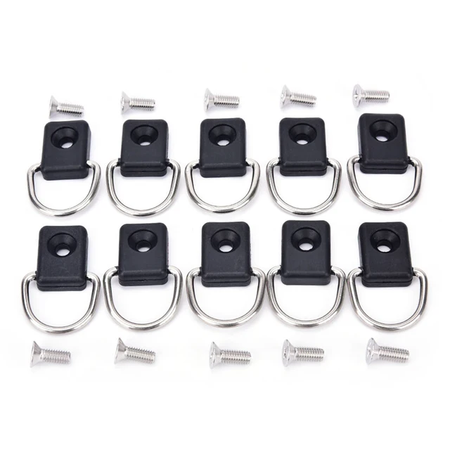 US $4.59 Pivoting Kayak Canoe Marine Fishing D Ring Modern Loop Buckle Tie Down Accessories Water Sports Rig