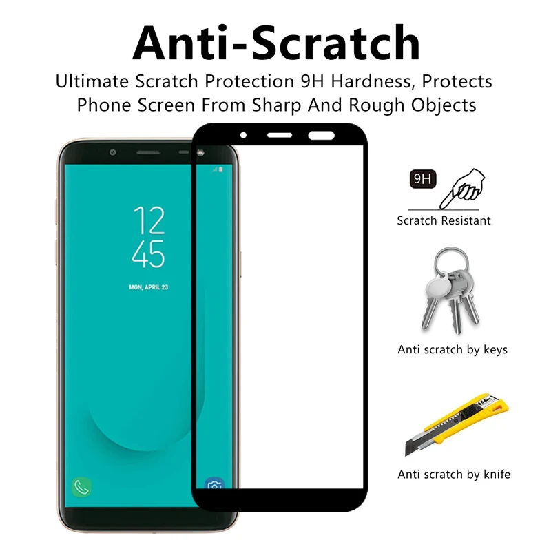 2 шт./лот для Samsung Galaxy J6 J7 J8 2018 защита экрана из закаленного стекла Sansung J 6 7 8 Sumsung