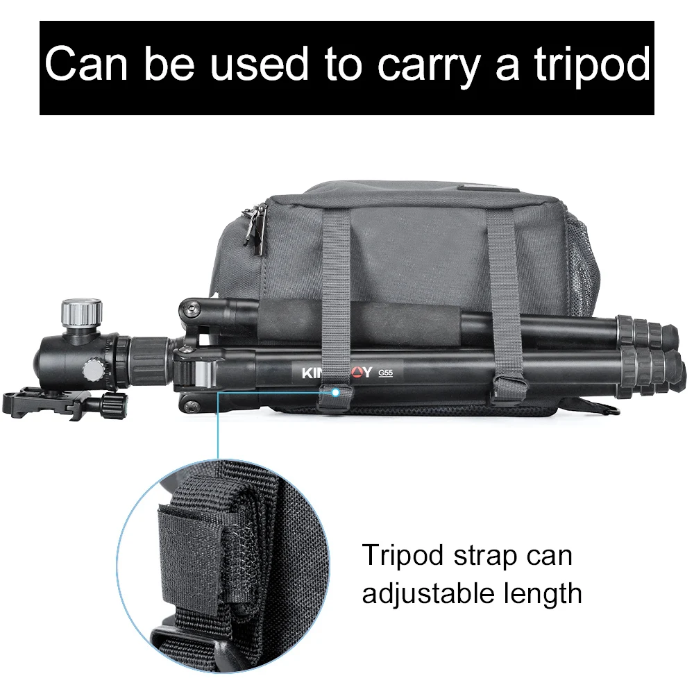 CADeN DSLR Camera Backpack for Nikon Sony Canon Photography Equipment Shockproof Water-resistant Shoulder Bag for Outdoor Travel