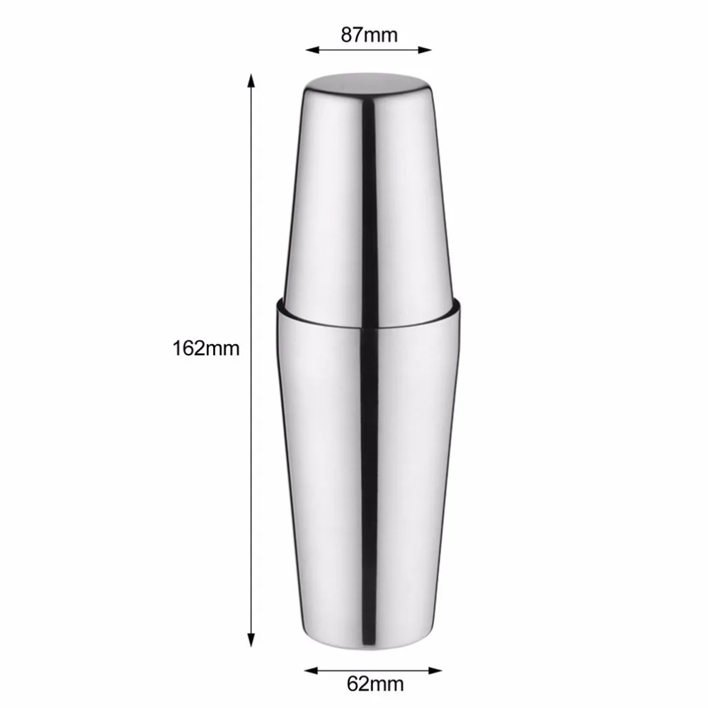 Профессиональный S75-9 600 мл из нержавеющей стали шейкер набор шейкер Бостонского стиля винный миксер питьевой инструмент для бармена подарки