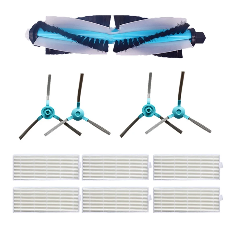 

Main Brush Replacement For Cecotec Conga 1390 Cecotec Conga 1290 Robotic Vacuum Cleaner, Side Brush, Hepa Filter 11Pcs Sweeper