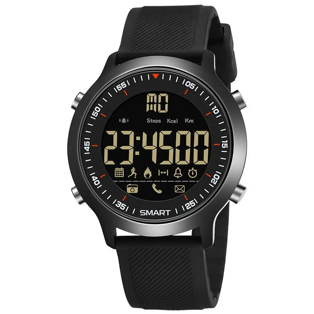 

EX18 Semi-Smart Bluetooth Watch Reminder Fitness Tracker Wrist Watch Waterproof Pedometer Alarm Stopwatch Timer Extra Long Stand