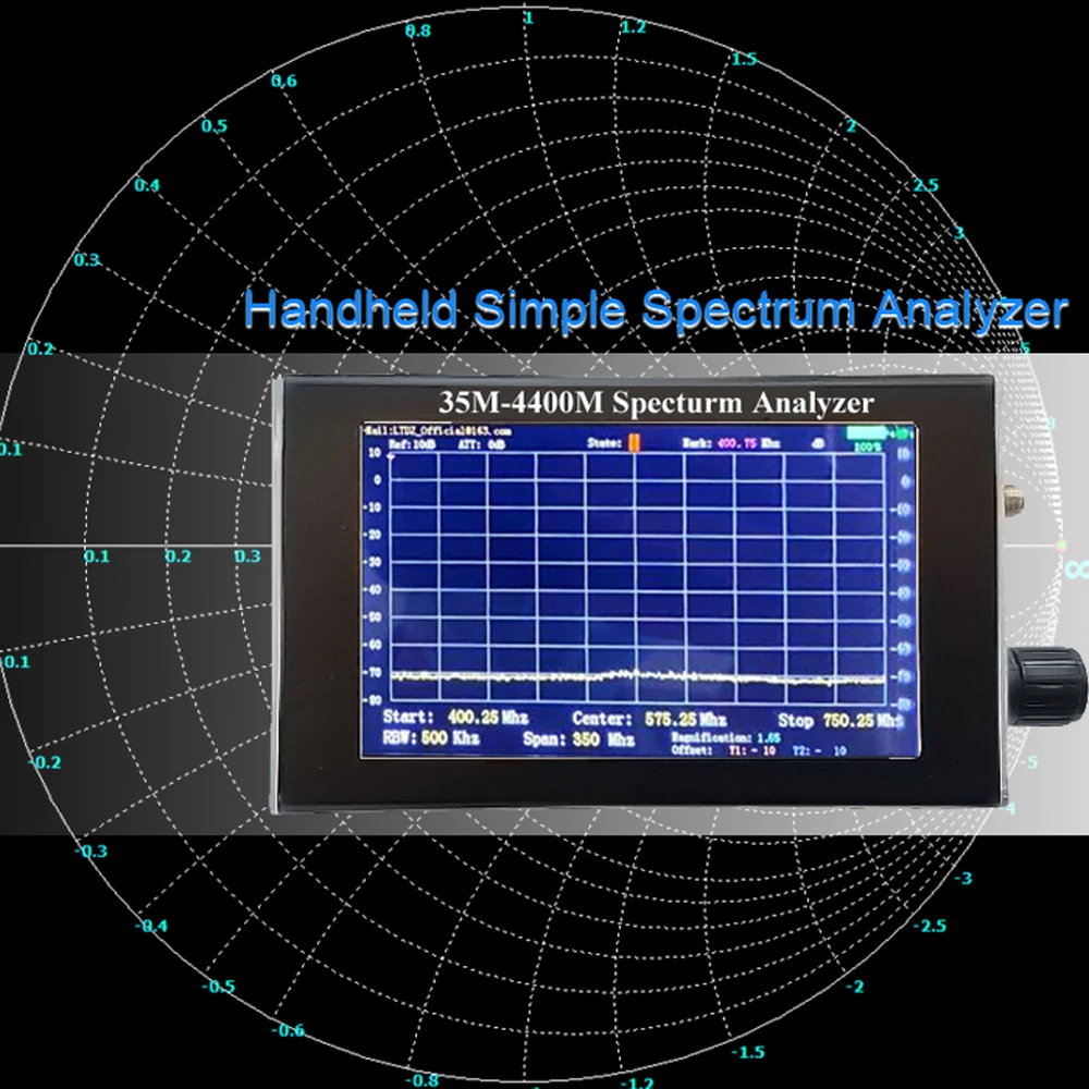 US $89.89 35M4400M 43 Inch LCD Screen Professional Handheld Simple Spectrum Analyzer Measurement Of Interphone Signal