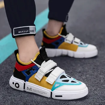

Male Shoe Enlightenment Net Shoes Ventilation Network Noodles Sneakers Skate Shoes Casual Shoes Man Tide Shoes Teenagers