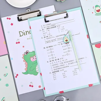 

Original Cartoon Dinosaur A4 Board Folder Cute Creative Writing Board Test Paper Folder Office Data Contract Folder Bag