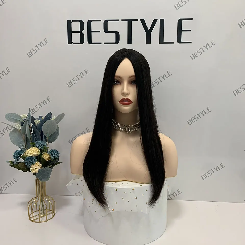 Bestyle Jewish Wig Kosher Wigs Silk Topper Natural Color Kosher