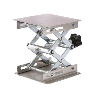 

100x100mm Stainless Steel Router Table Lift Engraving Lab Lifting Stand Rack Woodworking Machinery And Parts