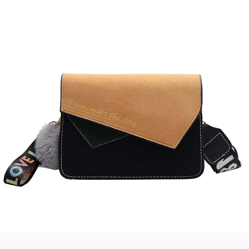 

Women Bag Shoulder Messenger Simple Small Square Bag 2020 New Contrast Color Simple Wild Fashion Casual Personality H1