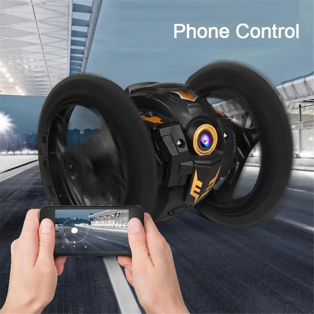Новый стиль 2 4G Радиоуправляемый трюковый прыгающий автомобиль двухколесные