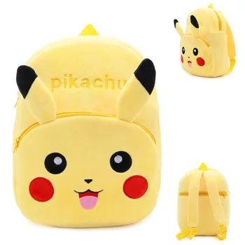 

Pikachu Micki Plush Backpack Animal School Bags Cartoon Cute Plushback Children Bag Kindergarten Schoolbag for 4-7Y