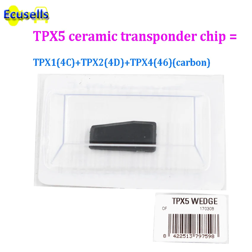 CAR KEY CHIP TPX5 3 in 1 For JMA Ceramic chip TRANSPONDER cloner = TPX1(4C) + TPX2(4D) TPX4(46) (carbon) | Автомобили и мотоциклы