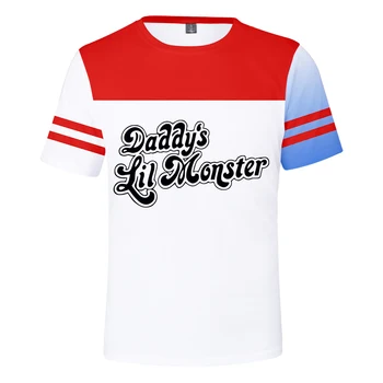 

Harleen Quinzel t Shirt Summer Fashion short sleeve T shirt Leisure 3D Print Novelty Top Luxury Harajuku