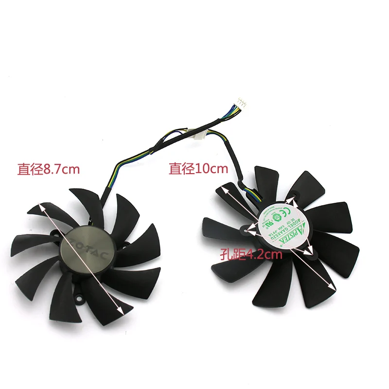 100 мм GAA8S2U GA9S2U охлаждающий вентилятор для ZATOC GTX1080Ti GTX1080 GTX1070Ti MINI HA GTX1060 видеокарта