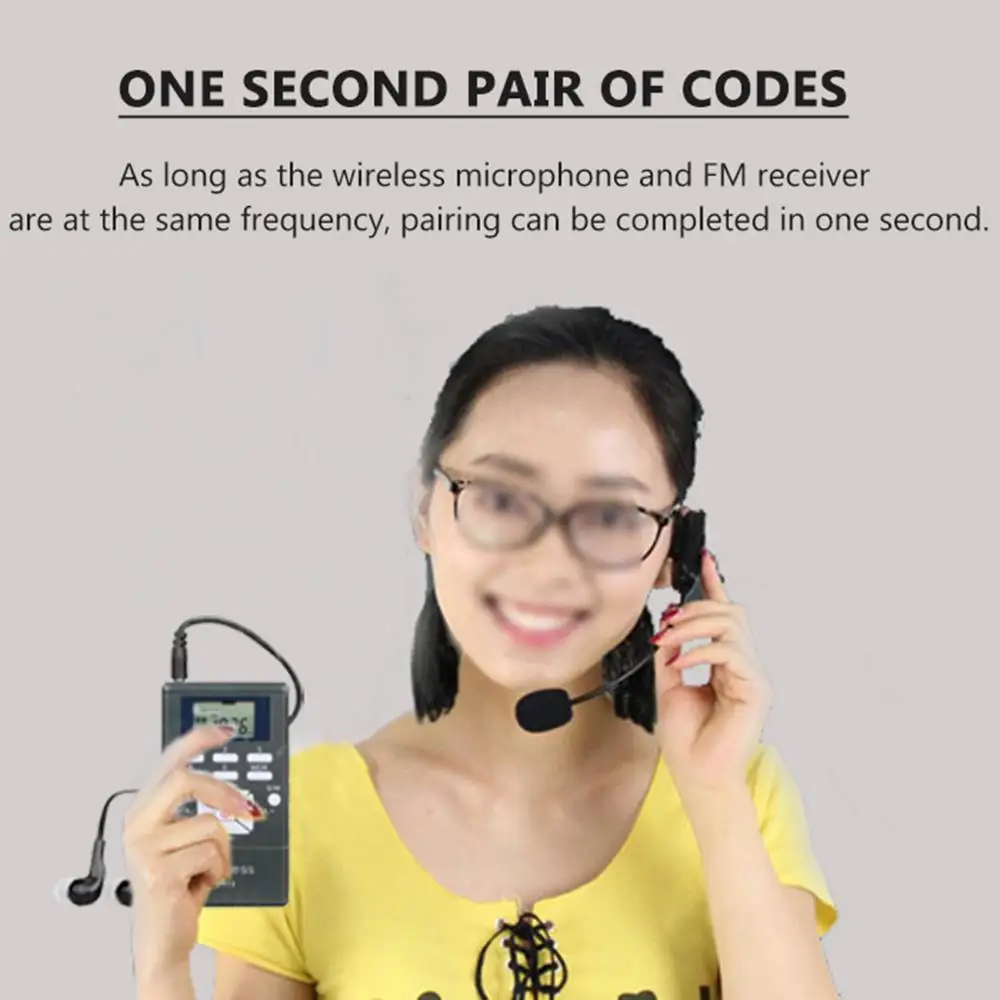 RETEKESS Wireless Audio Microphone Tour Guide