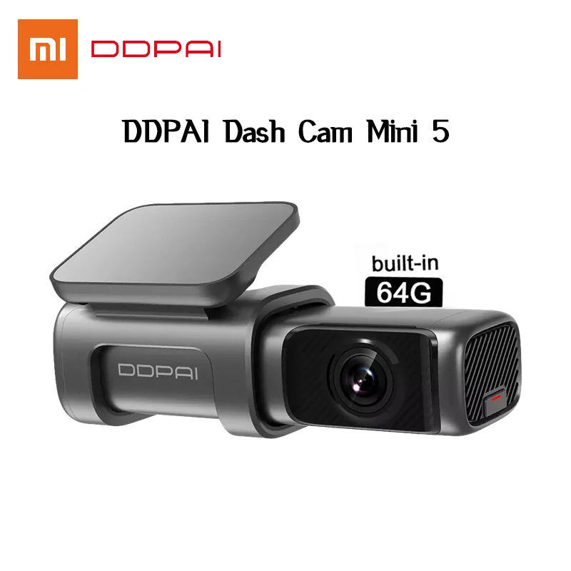 Видеорегистратор Xiaomi DDPAI Mini 5 UHD 4K 24 часа встроенный Wi Fi GPS 2160P|Видеорегистраторы| |