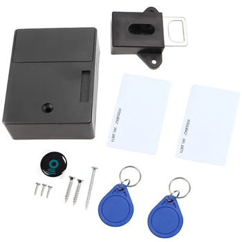 

Hot 3C-Electronic Cabinet Lock, DIY RFID Lock for Wooden Cabinet Drawer Locker Cupboard