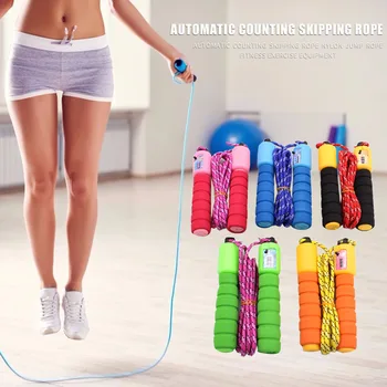 

1pair Automatic Counting Skipping Rope Jump Rope Sport Fitness Crossfit Adjustable Equipment Rope Skipping Wire Calories Workout