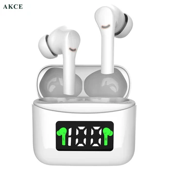 

AKCE upgrade shock bass TWS 5.2 bluetooth earphone wireless LED Digital display Touch control auriculares headset earbuds