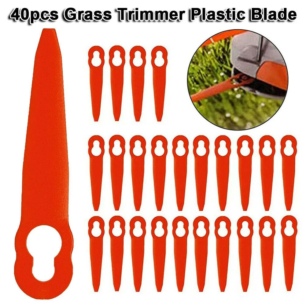 『Cheap!!!』- 40PCS Grass Trimmer Blade Plastic 83*20mm Red For STIHL
PolyCut 2-2 Cordless Strimmer Replace Garden Power Tool Accessories