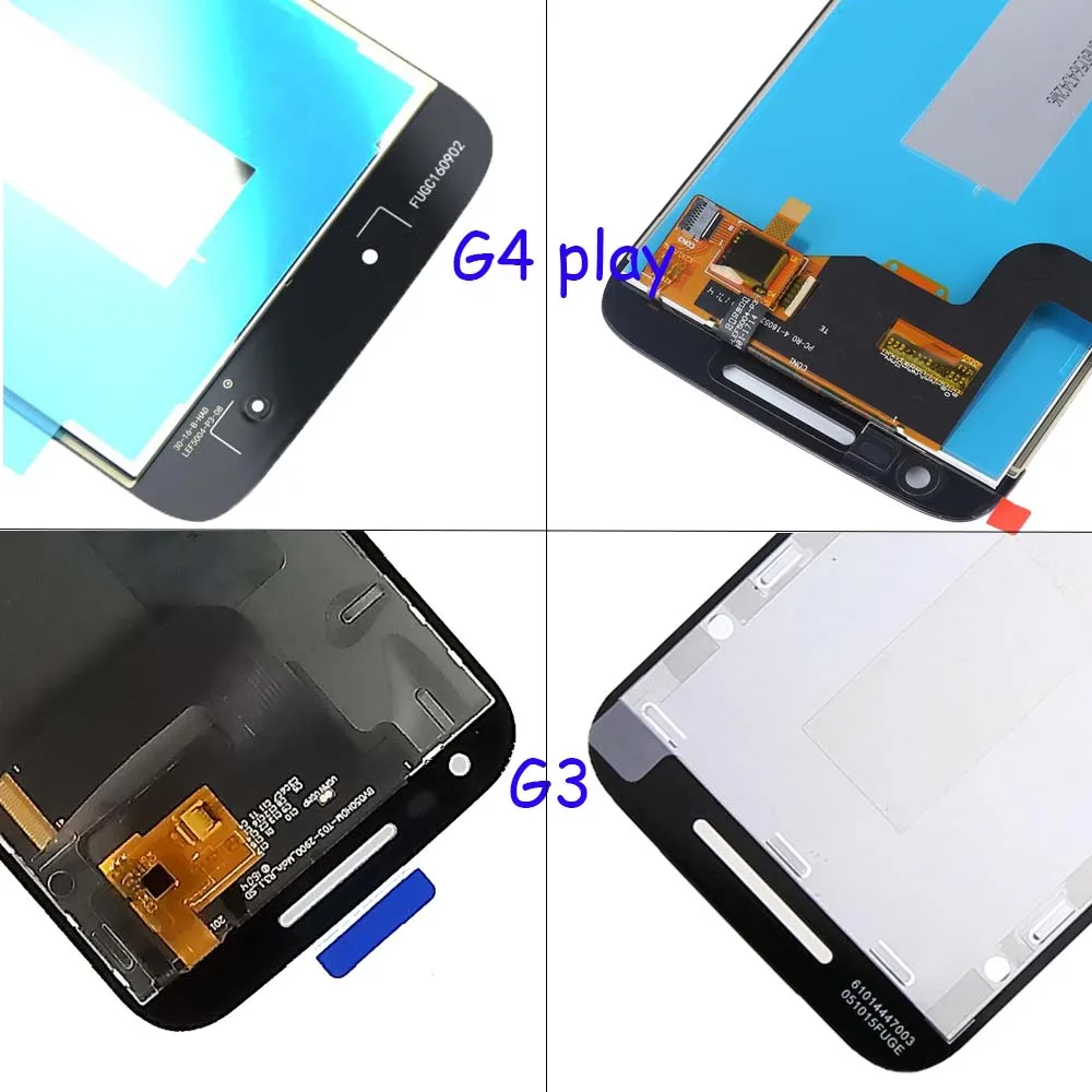 Для Motorola Moto G XT1032 XT1033 G2 XT1063 XT1064 G3 XT1544 G4 играть XT1601 XT1602 ЖК-дисплей Дисплей кодирующий преобразователь сенсорного экрана в сборе