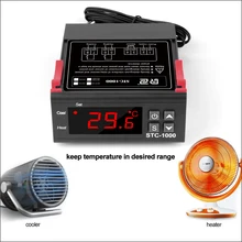 RZ STC-1000 12V 24V 220V Temperature Controller Digital LED Thermoregulator Thermostat For Incubator Relay 10A Heating Cooling