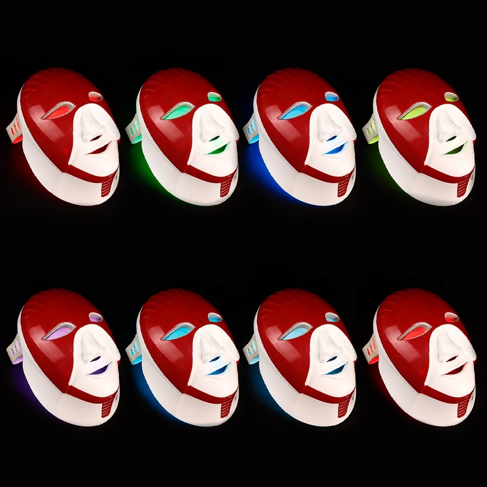 Foreverlily Rechargeable 7 Colors Led Mask For Skin Care Led Facial Mask With Neck Egypt Style Phot - 32968425742