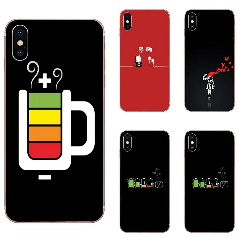 

Simple Battery Life Cycle Funny Soft Phone Capa For Huawei Honor 4C 5A 5C 5X 6 6A 6X 7 7A 7C 7X 8 8C 8S 9 10 10i 20 20i Lite Pro
