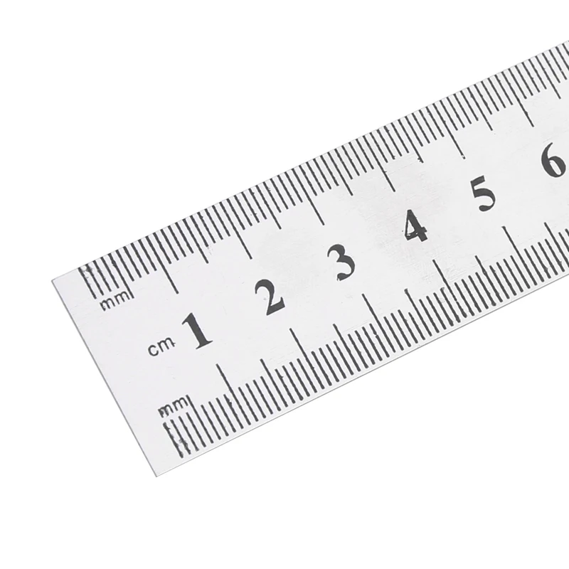 

20cm 8" Stainless Steel Ruler Double Sided Scale Straight Draft Measuring Tool