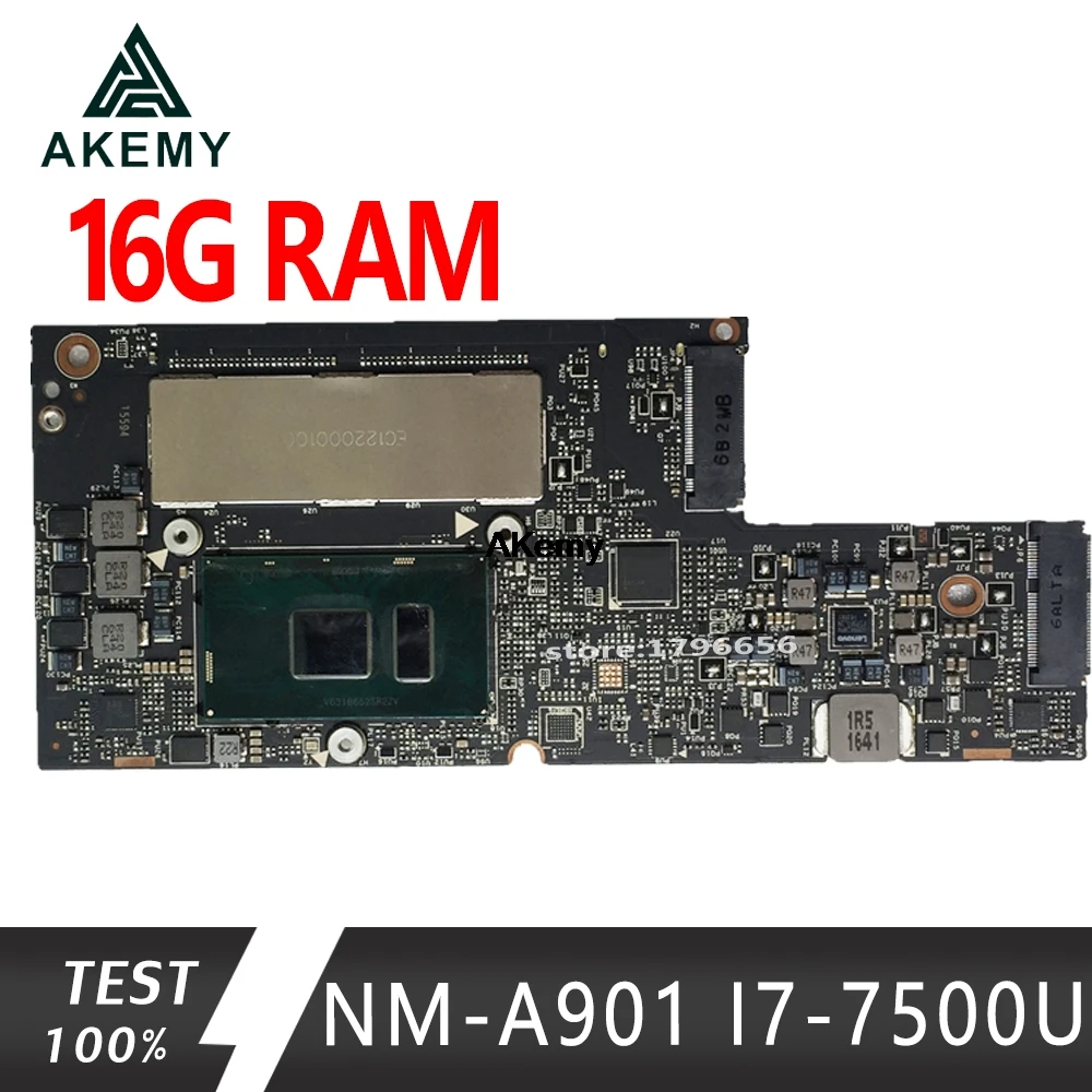NM-A901 материнская плата для ноутбука lenovo YOGA 5 Pro 910-13IKB оригинальная материнская плата 16G-RAM I7-7500U NM-A901 материнская плата для ноутбука lenovo YOGA 5 Pro 910-13IKB оригинальная материнская плата 16G-RAM I7-7500U